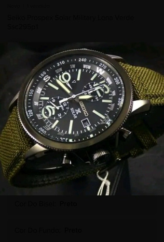 Seiko Prospex Solar Military Lona Verde Ssc295p1