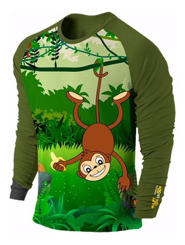 Blusa Uv Infantil Authentic - Prolife - Monkey