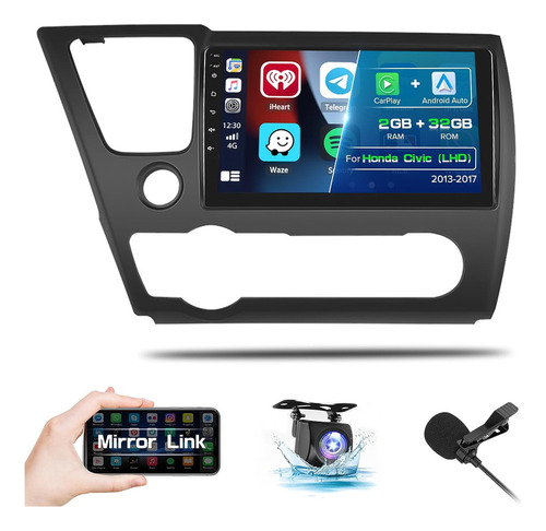 S Estereo Honda Civic 2013-2017 Android Carplay Gps 2g+32g