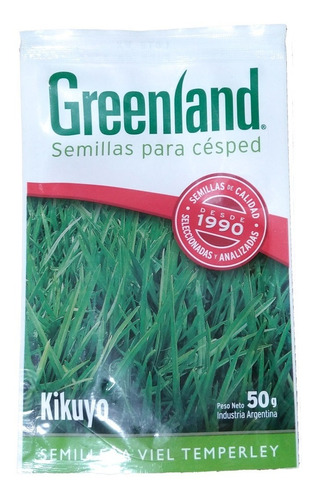 Semillas De Cesped Kikuyo Greenland 50 Gr Importadas Jardin