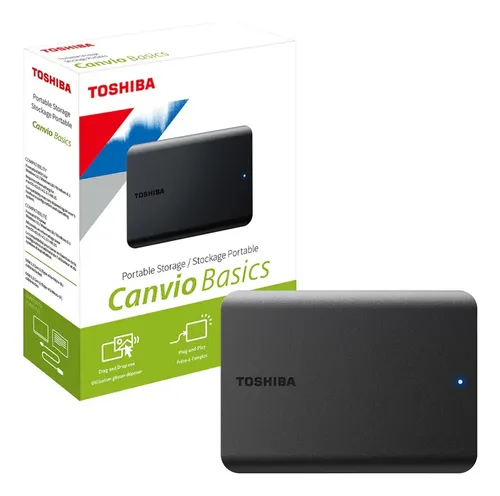 Hd Externo 1tb Toshiba Canvio Basics Usb 3.0 Hdtb510xk3aa Pt