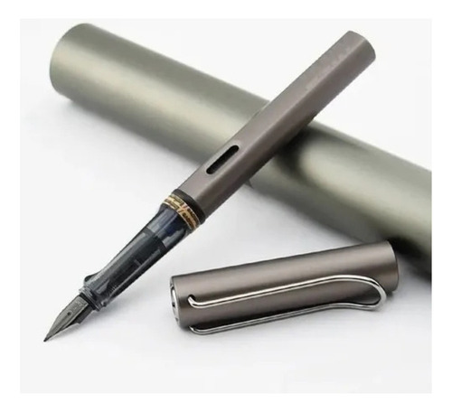 Lapicera Pluma Estilografica Lamy Lx Estuche Color De La Tinta Azul Color Del Exterior Gris Oscuro
