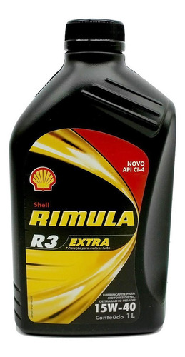 Óleo Shell 15w40 Rimula R3 Extra Cg-4 Diesel Mineral 1l