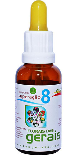 Composto Floral Superação Nº8 Florais Das Gerais 30ml