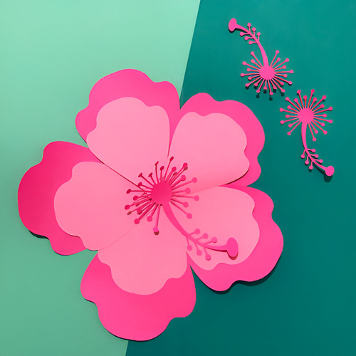 Flor Hawaina / Vector Corte Vinil / Archivo Svg, Eps