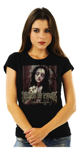 Polera Mujer Cradle Of Filth Lilith Immaculate Metal Impresi