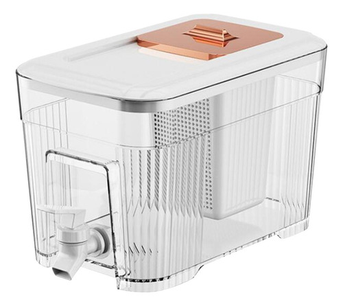 Jarra De Té De Jugo De Dispensador De Jugo Helado De Blanco