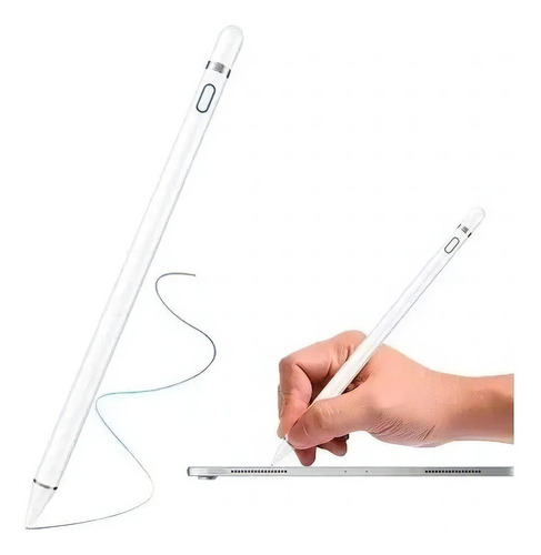 Caneta Stylus Pen Pencil Compatível iPad  Sistema Rejection 1.0mm. Dispensa Bluethoot e driver 15 minutos de carga rápida