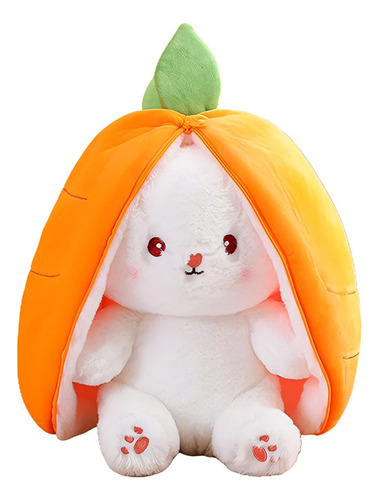 Nihay Bonito Conejo De Peluche De Fresa Y Zanahoria, 35 Cm