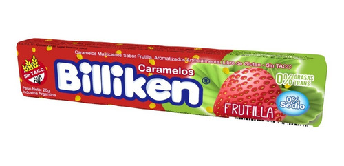 Imagen 2 de 4 de Caja Masticables Billiken Más Frutilla X 18 U - Lollipop