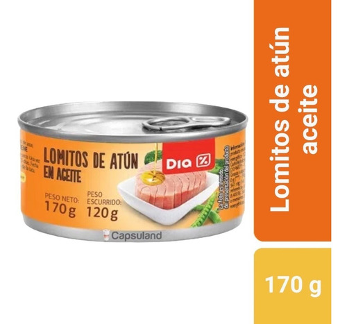 6 Lomito Atun Aceite Premium Lata 170g Importado Dia Ecuador