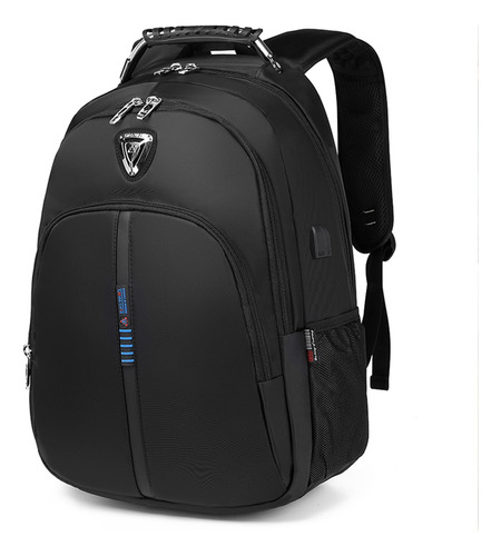 Mochila Para Laptop De 17.3 Pulgadas,mochila Negro Gran Capacidad De Viaje Hombre Con Usb Puerto Impermeable Y Antirrobo Diseño De La Tela Nailon De Alta Densidad Y Tela Oxford