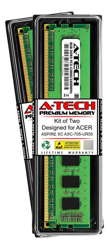 A-tech Gb Ram Para Acer Aspire Xc Mhz Dimm Pine No Ecc Udimm