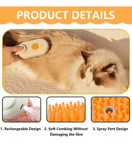 Peine Depilatorio Plegable Steam Spray