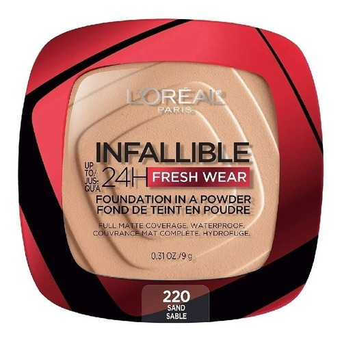 Base Maquillaje Polvo L'oréal Infallible 220 Sand Fresh Wear