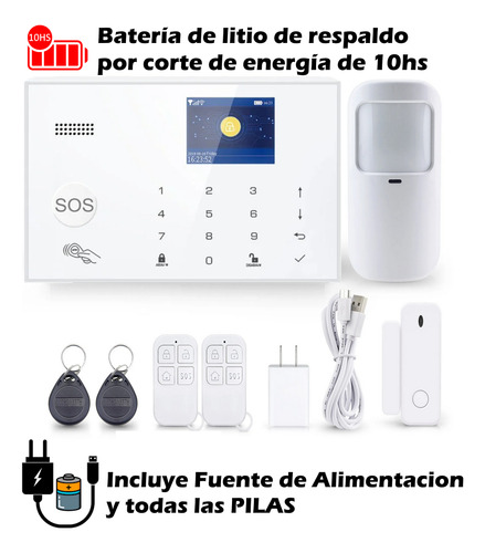 Kit Alarma Domiciliaria Inalambrica Casa Wifi Gsm Tuya