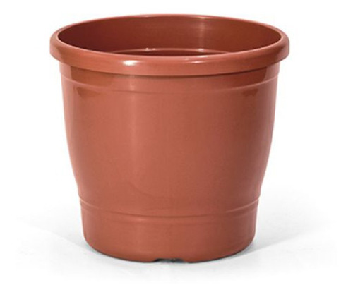 Imagem 1 de 2 de Kit Vaso Primavera Cerâmica 1,9l + Prato Redondo 01