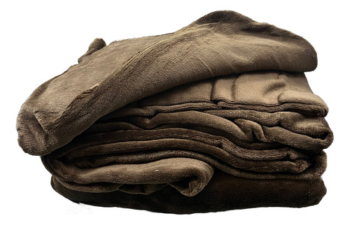 Juego De Sabana Invernal Selene King Size Ultra Suave Cafe Chocolate Liso