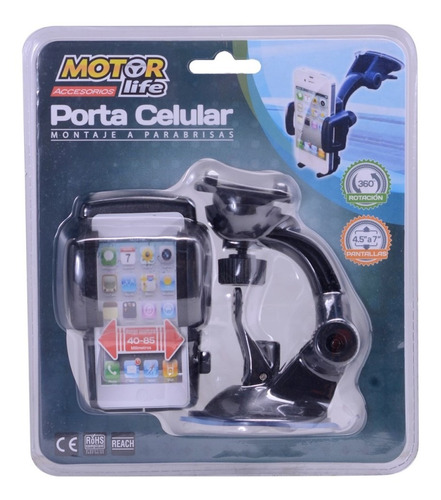 Motorlife Porta Celular Con Ventosa 02