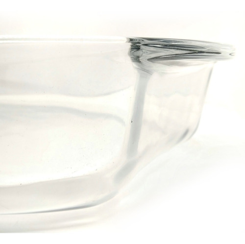Fuente De Vidrio Templado Oval Grande 39 X 27 Cm 4.10 Litros