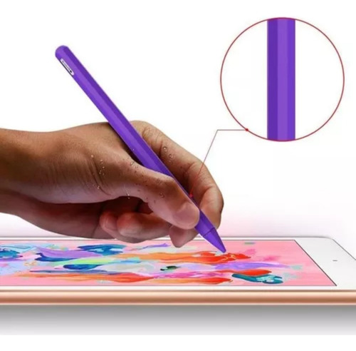 Protector De Silicona Color Blanco Para Apple Pencil 2