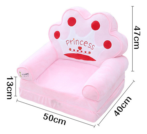 Sillon Sofá Puff Niño Infantil Silla Cómodo Apilable Corona