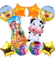 Comprar Kit Globos Metalicos La Granja De Zenon Y Vaca Lola 10 Pzs La Granja
