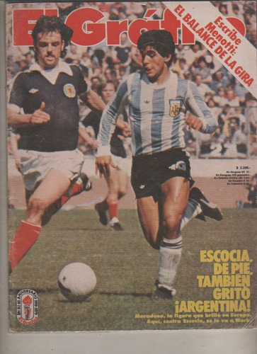Revista * El Grafico * Nº 3113 - Maradona Vs Escocia - 1979