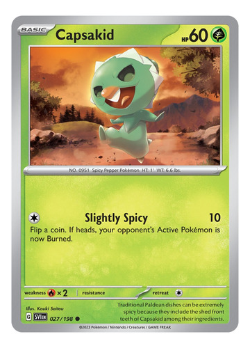 Cartas Pokemon Capsakid 027/198 Svi Reverse