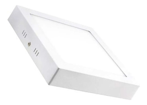 Pack 10 Foco Panel Led Plafon Sobrepuesto Cuadrado 12w