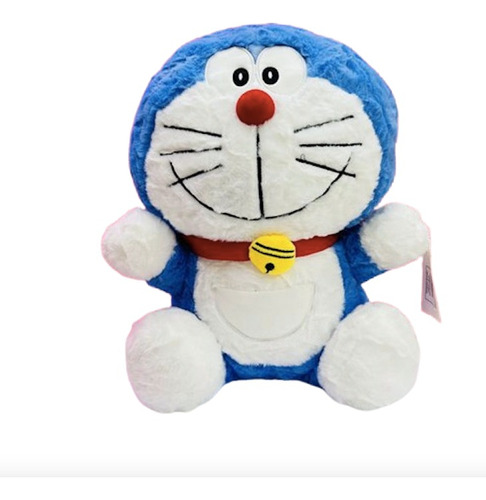 Peluche Gato Cosmico Doraemon Peludito Suave 35 Cm