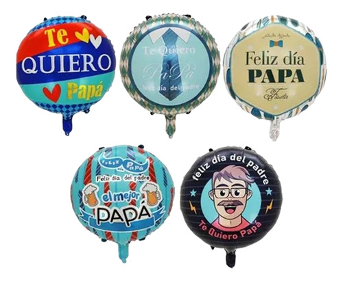 Pack 50 Globos Del Día Del Padre 45 Cm Con Varilla - Glovers