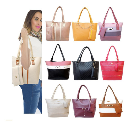 Bolsas Para Dama Mayoreo Económicas Lote 10 Bolsos De Moda