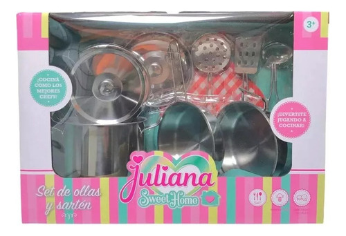 Juliana Sweet Home Set De Ollas Y Sarten Sisjul072