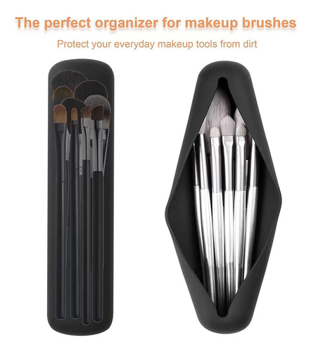 Soporte Para Brochas De Maquillaje De Viaje Bolsa De Silicon