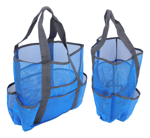 Bolsa De Playa Plegable De Malla Para Picnic, Bolsa De Almac