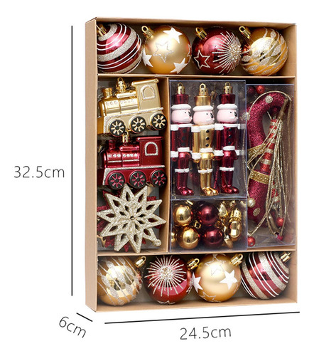 Juego De Adornos De Bolas De Navidad, Decoración Estilo C