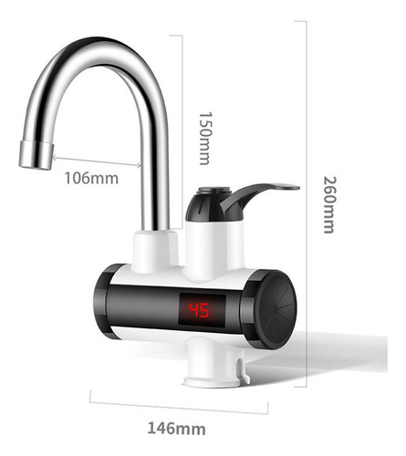 Grifo De Agua Caliente Instantánea 3000w Calentador De Agua