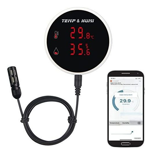 Alarma Del Sensor De Humedad De Temperatura Wifi: Higrómetr