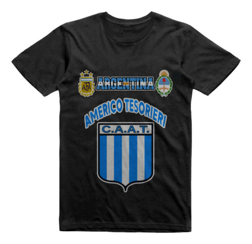 Remera Algodon Negra Americo Tesorieri La Rioja