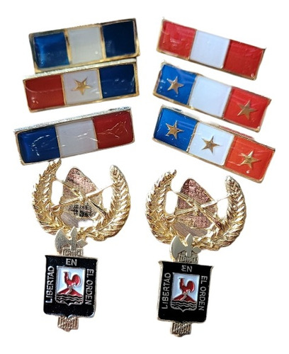 Pin Antigüedad. Monograma Guardia Rep. Precio Por Par