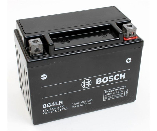 Bateria Moto Gel Bosch 12v4ah 60cca Bb4lb = Yb4lb Gilera 110