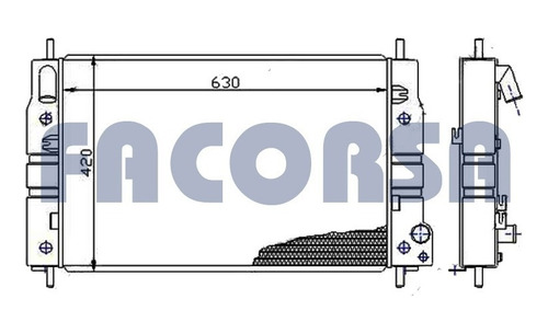 Radiador Ford Mondeo Td C/2 Enfriadores Facorsa Rx3726fa