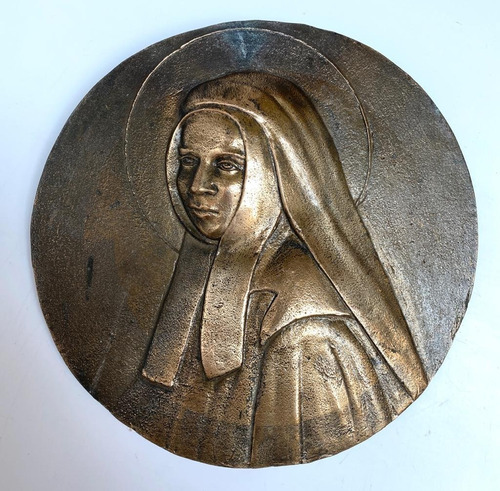  Santa Bernadete Soubirous - Medalhão De Bronze