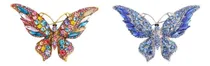Comprar 2 Broches Exquisitos De Mariposa Con De Imitación, Broches