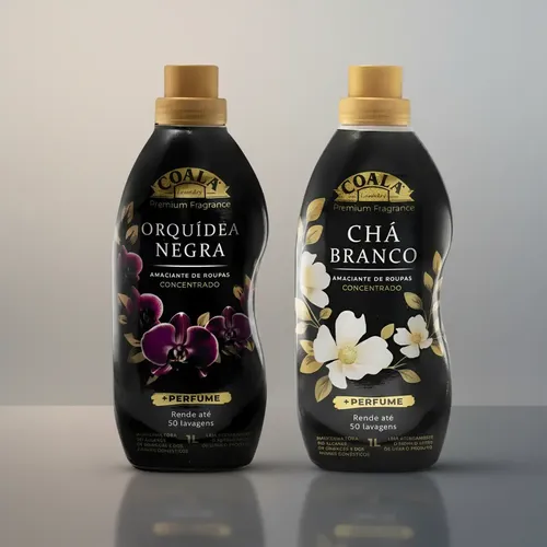 Kit 2 Amaciantes 1l Coala - Chá Branco + Orquídea Negra
