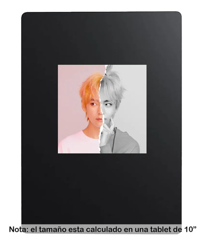 Etiqueta Sticker 10cm Bts Kim Tae-hyung Aesthetic 01a