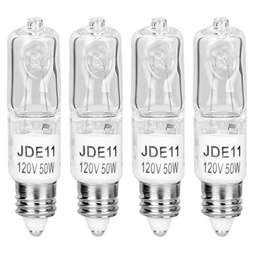 Paquete De 4 Bombillas Halógenas Jd E11 De Haraqi, 120 V, 50