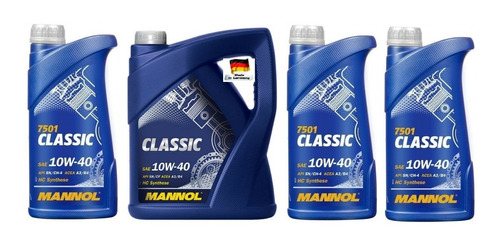 6lts Aceite Mannol Classic 10w40 Made In Germany