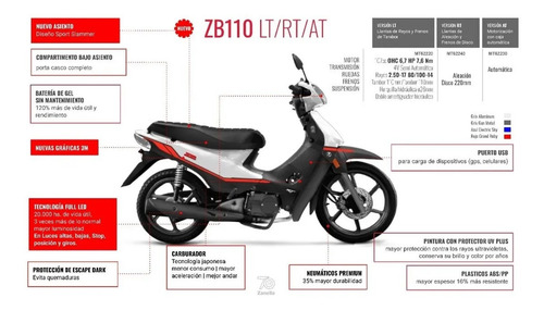 Imagen 2 de 25 de Moto Zanella Zb 110 Full Rt 2023 0km Urquiza Motos
